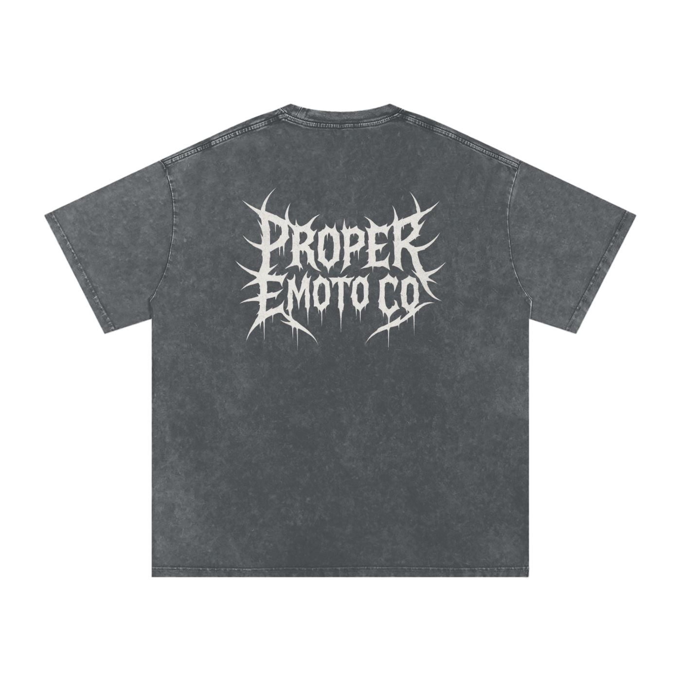 Proper Emoto Co Oversized Acid Wash Tee