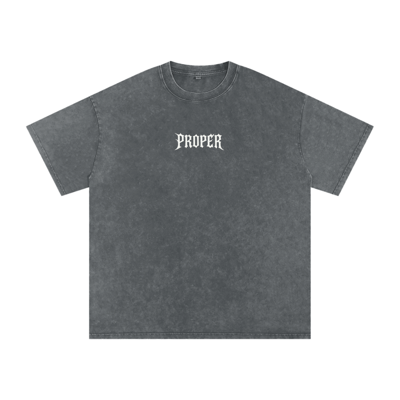 Proper Emoto Co Oversized Acid Wash Tee