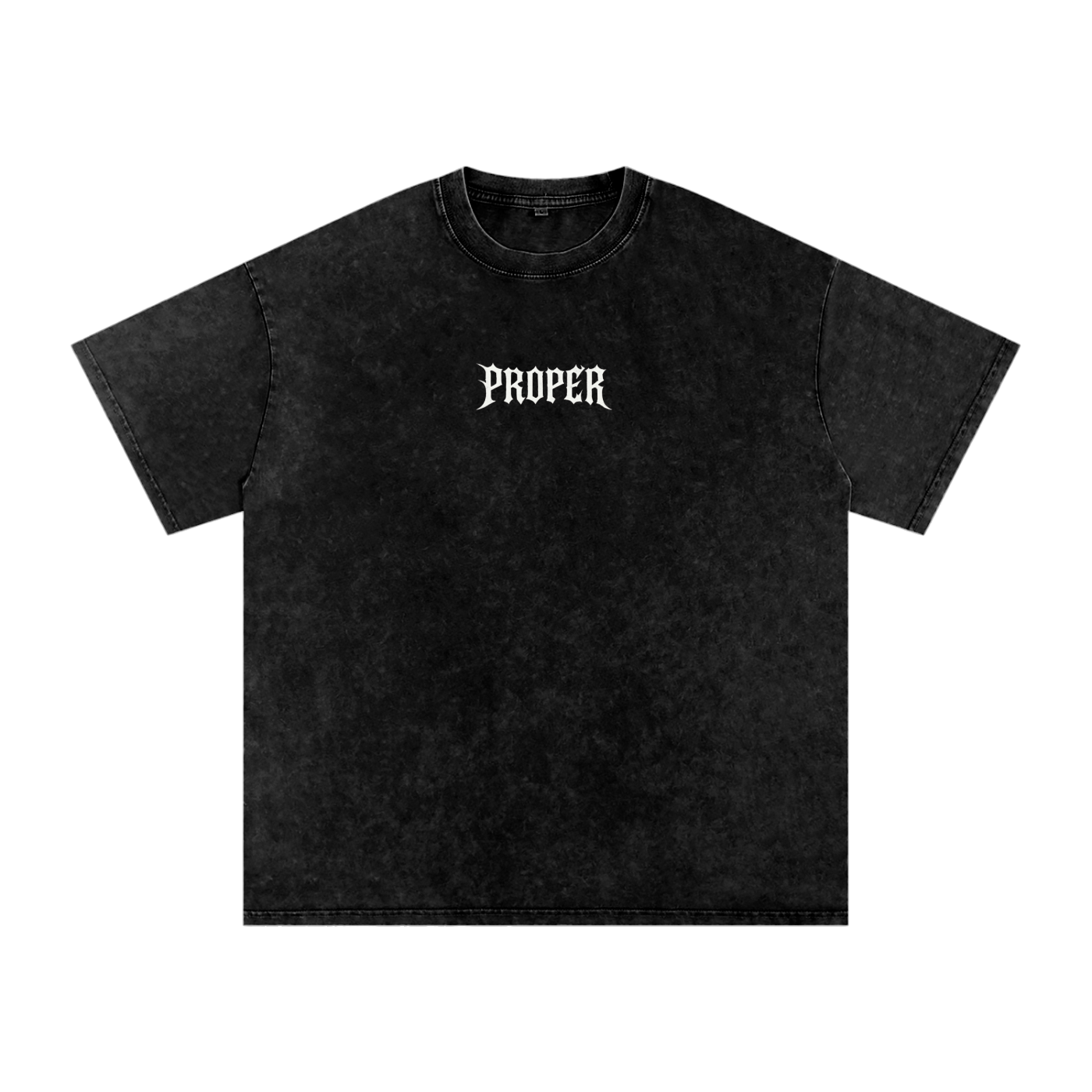 Proper Emoto Co Oversized Acid Wash Tee